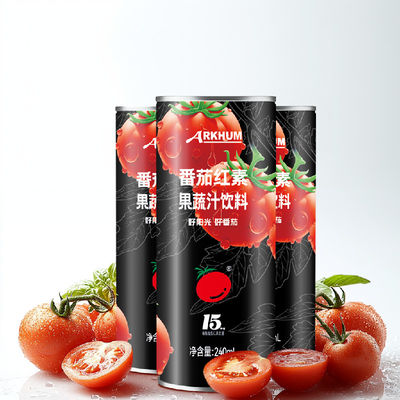 chất lượng 100% nước ép trái cây cà chua tự nhiên với 12,4g carbohydrates 6mg sodium nhà máy sản xuất