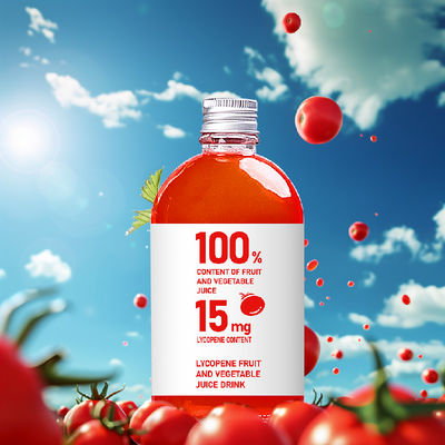 chất lượng Nước cà chua không muối đóng chai nhựa 100ml 3% Giá trị tham chiếu chất dinh dưỡng nhà máy sản xuất